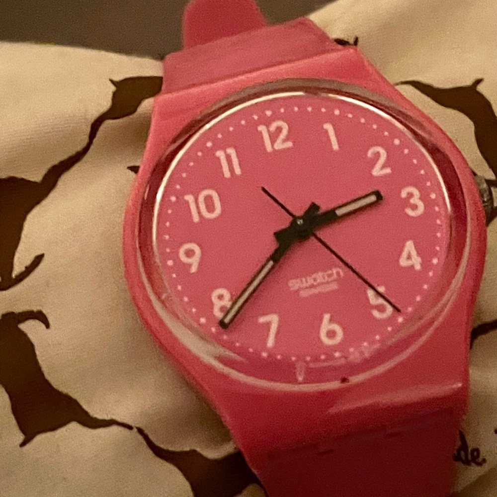 Pink Swatch Watch